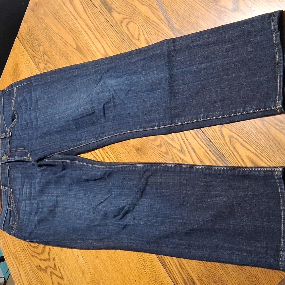 7 FOR ALL MANKIND Womens Jeans 31 BLUE Dark Wash Denim Preowned Used - Picture 1 of 7